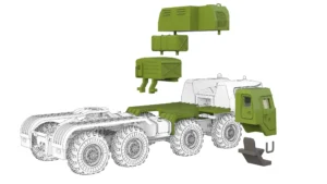 сборная модель маз 74103